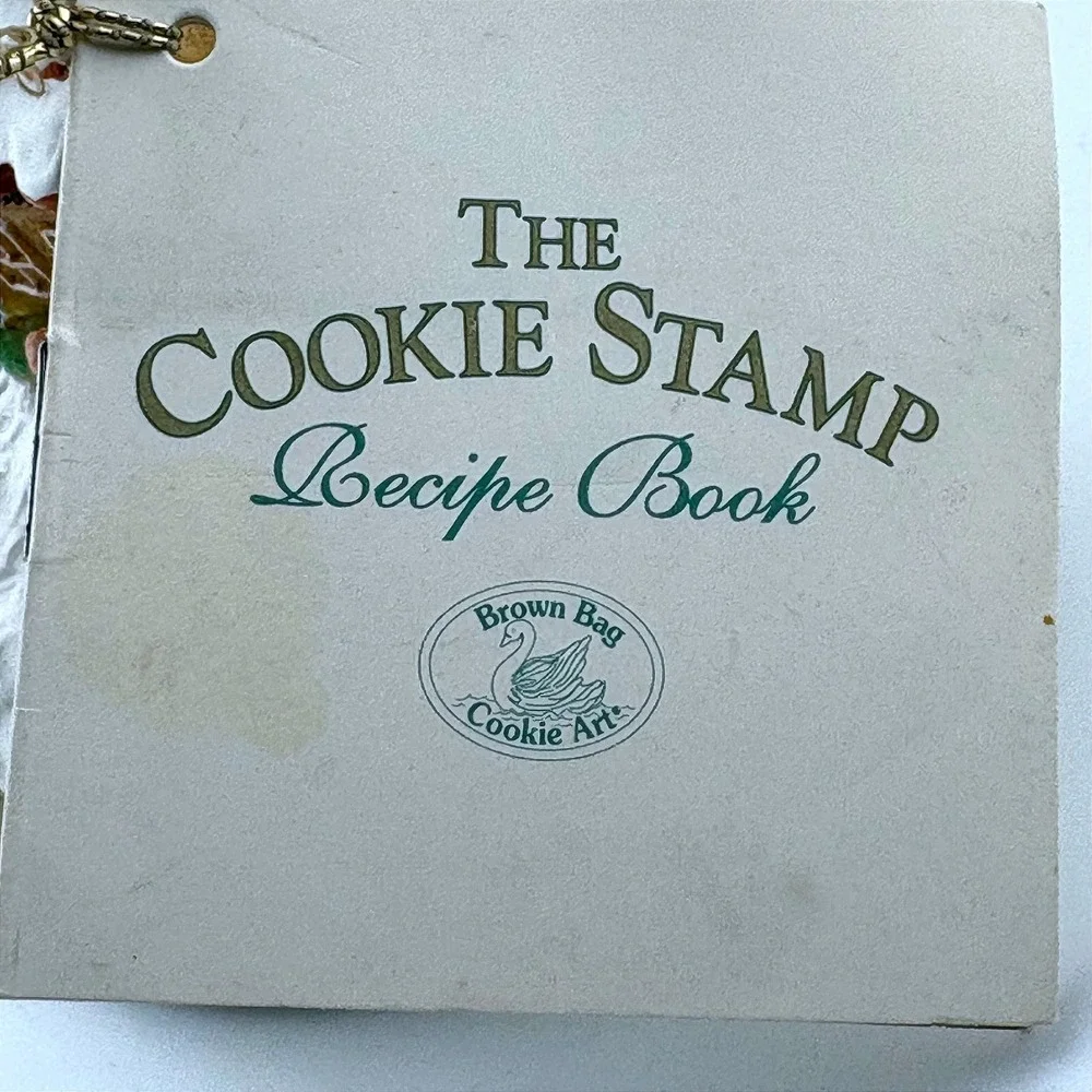 Brown Bag Cookie Art Gingerbread House‎ Cookie Stamp 1994 Recipe Book Vintage
